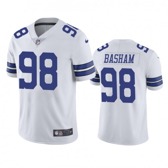 Dallas Cowboys Tarell Basham White Vapor Limited Jersey