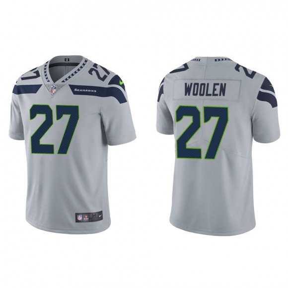 Men's Seattle Seahawks Tariq Woolen Gray Vapor Limited Jersey