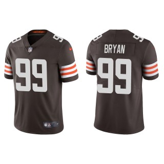Men's Cleveland Browns Taven Bryan Brown Vapor Limited Jersey