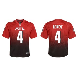 Youth Falcons Taylor Heinicke Red Alternate Game Jersey