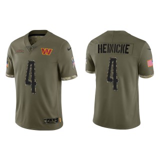 Taylor Heinicke Washington Commanders Olive 2022 Salute To Service Limited Jersey