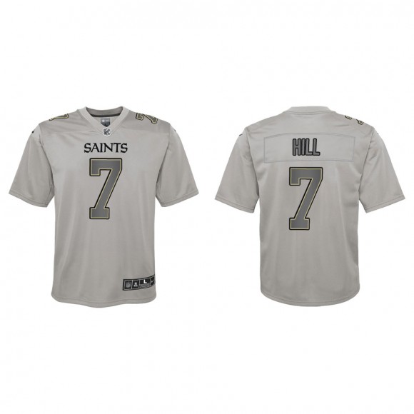 Taysom Hill Youth New Orleans Saints Gray Atmosphere Game Jersey