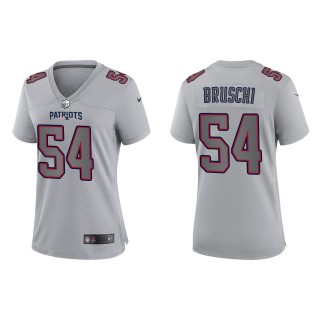 Tedy Bruschi Women's New England Patriots Gray Atmosphere Fashion Game Jersey