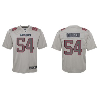 Tedy Bruschi Youth New England Patriots Gray Atmosphere Game Jersey