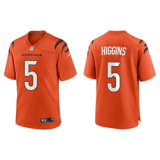Men's Cincinnati Bengals Tee Higgins Orange Game Jersey