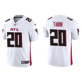 Men's Atlanta Falcons Teez Tabor White Vapor Limited Jersey
