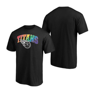 Men's Tennessee Titans NFL Pro Line by Fanatics Branded Black Pride Logo T-Shirt