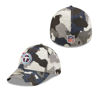 Men's Tennessee Titans Camo 2022 NFL Training Camp Official 39THIRTY Flex Hat