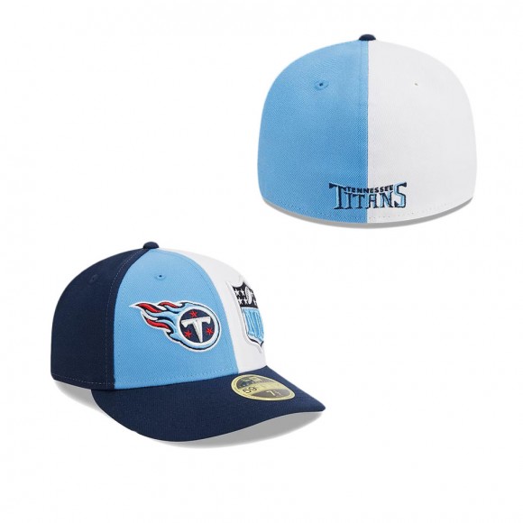 Titans Light Blue Navy 2023 Sideline Low Profile 59FIFTY Fitted Hat