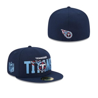 Men's Tennessee Titans Navy 2023 NFL Draft 59FIFTY Fitted Hat