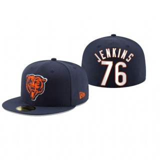 Chicago Bears Teven Jenkins Navy Omaha 59FIFTY Fitted Hat