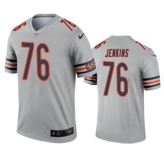 Chicago Bears Teven Jenkins Silver Inverted Legend Jersey
