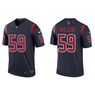 Men's Houston Texans Eric Wilson Navy Color Rush Legend Jersey