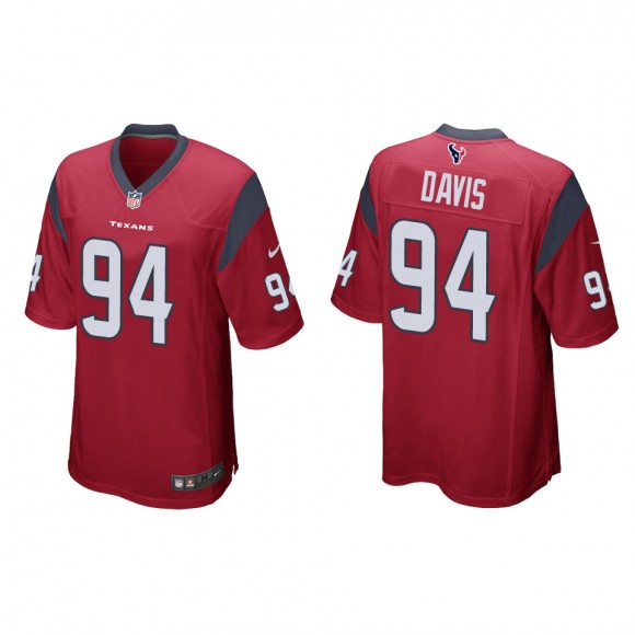 Khalil Davis Texans Red Game Jersey