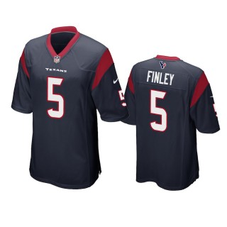 Houston Texans Ryan Finley Navy Game Jersey