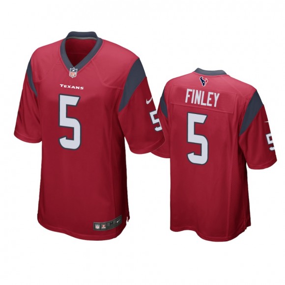 Houston Texans Ryan Finley Red Game Jersey