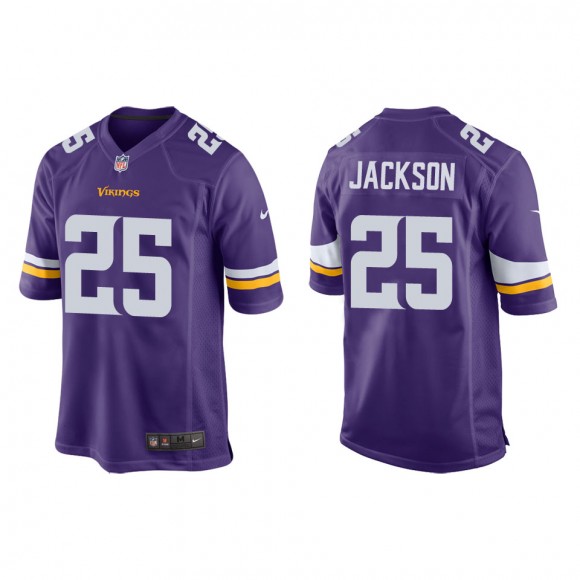 Men's Minnesota Vikings Theo Jackson Purple Game Jersey