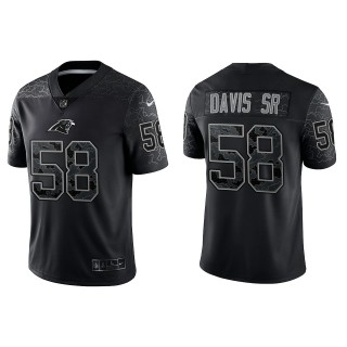 Thomas Davis Sr Carolina Panthers Black Reflective Limited Jersey