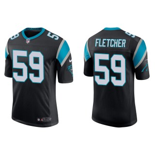 Men's Carolina Panthers Thomas Fletcher Black Vapor Limited Jersey