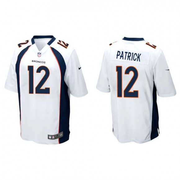 Broncos Tim Patrick White Game Jersey