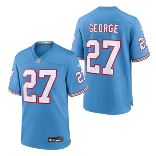 Tennessee Titans Eddie George Light Blue Oilers Throwback Retired Player Game Jersey
