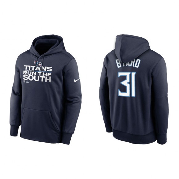 Men's Titans Kevin Byard Navy 2021 AFC South Division Champions Trophy Hoodie