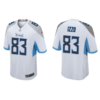 Men's Titans Ryan Izzo White Game Jersey