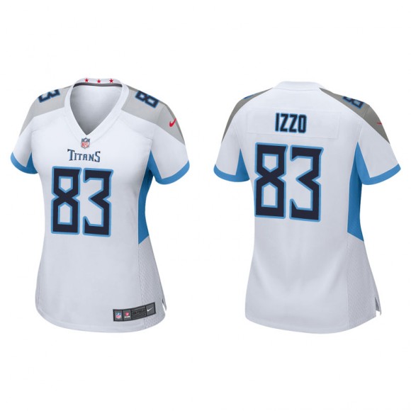 Women's Titans Ryan Izzo White Game Jersey