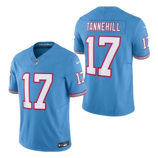 Tennessee Titans Ryan Tannehill Light Blue Oilers Throwback Vapor F.U.S.E. Limited Jersey