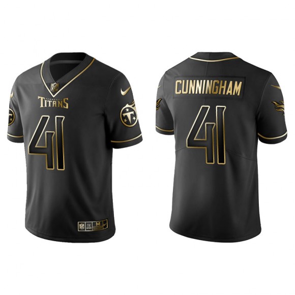 Men's Titans Zach Cunningham Black Golden Edition Jersey