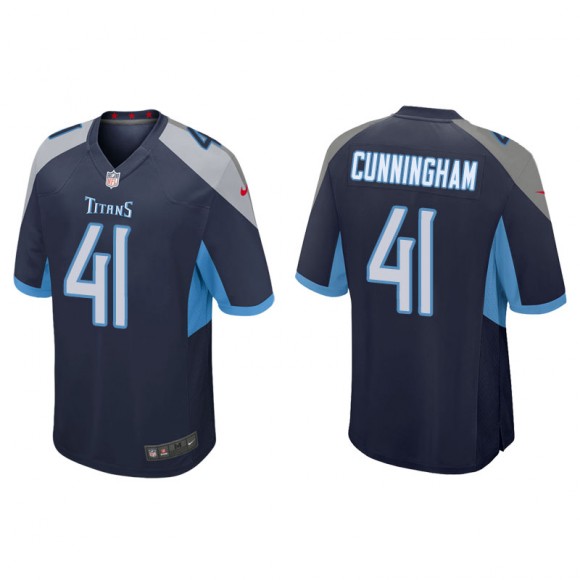 Men's Titans Zach Cunningham Navy Game Jersey