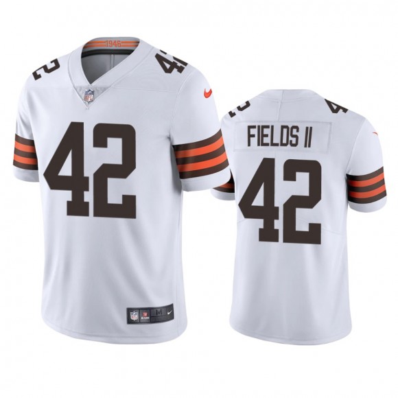 Tony Fields II Cleveland Browns White Vapor Limited Jersey