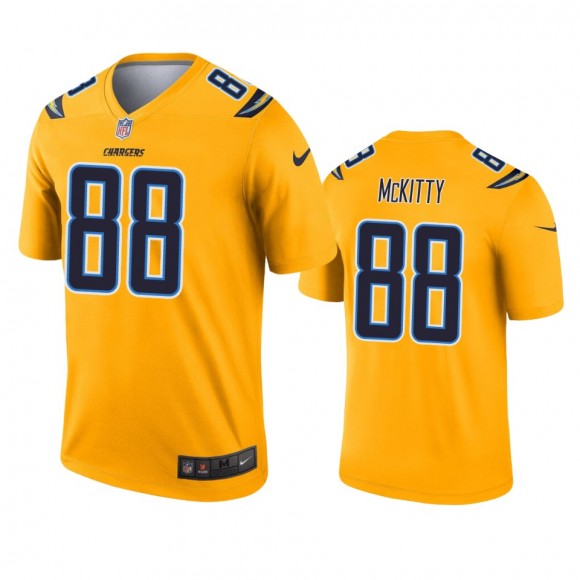 Los Angeles Chargers Tre' McKitty Gold Inverted Legend Jersey