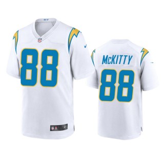 Los Angeles Chargers Tre' McKitty White Game Jersey