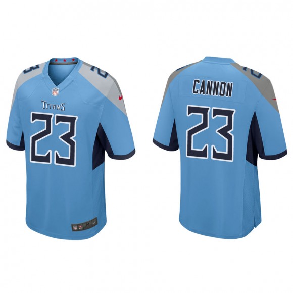 Men's Tennessee Titans Trenton Cannon Light Blue Game Jersey