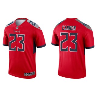 Men's Tennessee Titans Trenton Cannon Red Inverted Legend Jersey