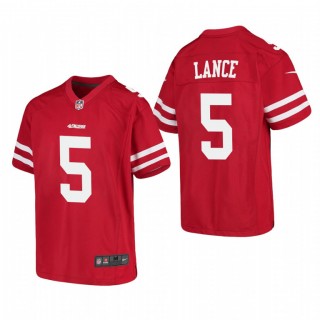 Youth San Francisco 49ers Trey Lance Game Jersey - Scarlet