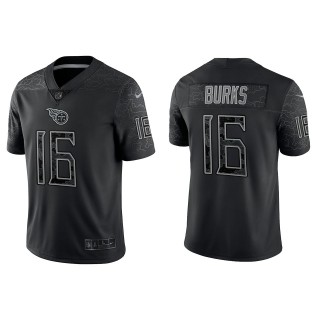 Treylon Burks Tennessee Titans Black Reflective Limited Jersey