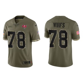Tristan Wirfs Tampa Bay Buccaneers Olive 2022 Salute To Service Limited Jersey