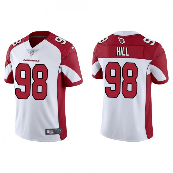 Men's Arizona Cardinals Trysten Hill White Vapor Limited Jersey