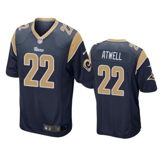 Los Angeles Rams Tutu Atwell Navy Game Jersey