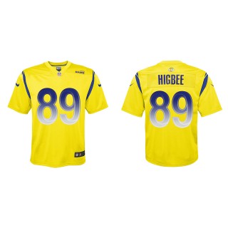 Tyler Higbee Youth Los Angeles Rams Gold Inverted Game Jersey