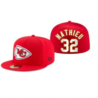 Kansas City Chiefs Tyrann Mathieu Red Omaha 59FIFTY Fitted Hat