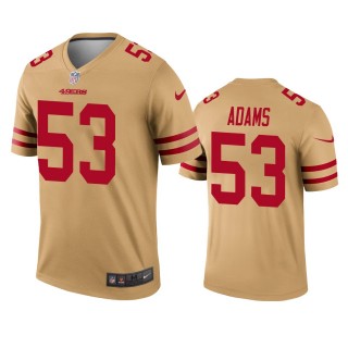 Tyrell Adams 49ers Gold Inverted Legend Jersey