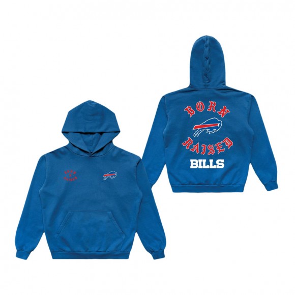 Unisex Buffalo Bills Born x Raised Royal Pullover Hoodie