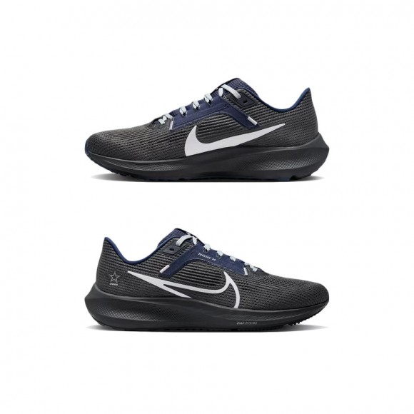 Unisex Dallas Cowboys Anthracite Zoom Pegasus 40 Running Shoes