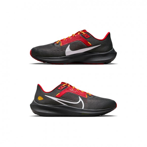 Unisex Kansas City Chiefs Anthracite Zoom Pegasus 40 Running Shoes