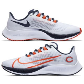 Unisex Nike Zoom Pegasus 37 Chicago Bears White Running Shoes