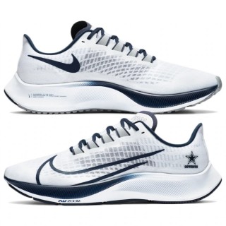 Unisex Nike Zoom Pegasus 37 Dallas Cowboys White Running Shoes
