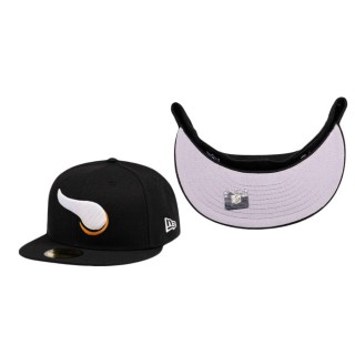Minnesota Vikings Black Prime Edition 59FIFTY Fitted Hat